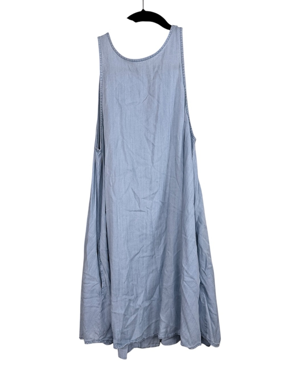 Rails Blue Chambray Sleeveless Swing Dress Womens M Casual Summer Mini Beachy